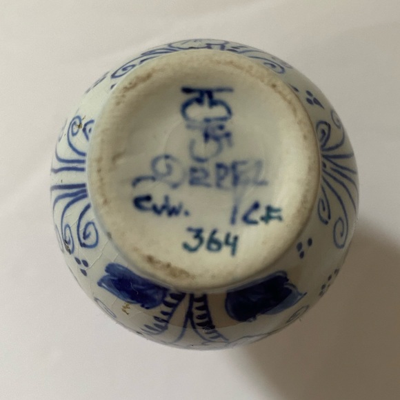 RARE Delft De Porceleyne Fles Holland Netherlands Blue White Miniature Jug 364 - Picture 5 of 11